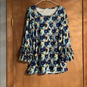 Ruffle sleeve sweet modesty